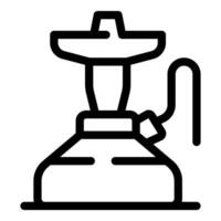 Hookah relaxing smoking device for tobacco enjoyment vector