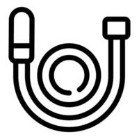 Skipping rope icon representing fitness and exercise vector