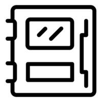 Notebook representing project planning and task management vector