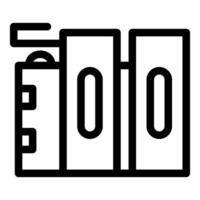 Server room icon showing cloud computing data storage vector