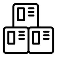 Database server room being accessed by system administrator vector