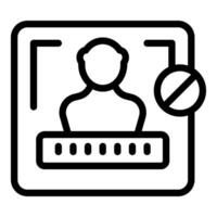 System blocking user access with password and login vector