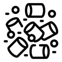 Marshmallows falling through the air creating a sweet treat design vector