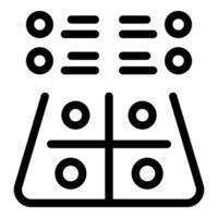 Tic tac toe board game for strategy and fun vector