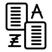 Translator converting text from one language to another vector