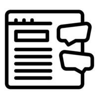 Website chatting online messaging communication icon vector