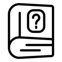 Book cover with question mark asking important life questions vector