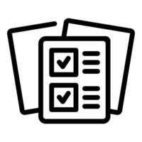 Businessman holding checklist with checked boxes for task management and planning vector