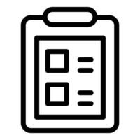 Clipboard with checklist icon representing task management and organization vector