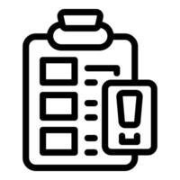 Clipboard showing beer consumption tracking app interface vector
