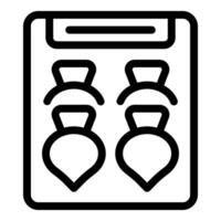Fitness trainer showing tablet with kettlebell training program vector
