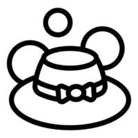 Stylish bowler hat floating with bubbles vector