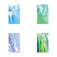 Abstract marble texture design collection vector