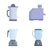 Set of modern blender icons vector