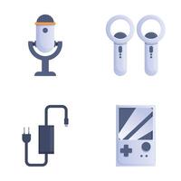 Set of various modern electronics icons vector