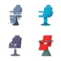 Set of modern office chairs in various styles vector