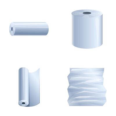 Variety of paper roll illustrations