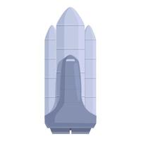 Space shuttle ready for launching to explore the universe vector
