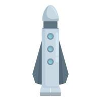 Space rocket prepared for mission to explore the universe vector