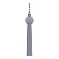 The cn tower is standing tall against a clear sky in toronto vector