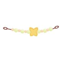 Simple bracelet with a butterfly pendant, perfect for adding a touch of elegance vector