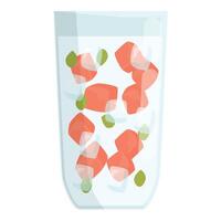Refreshing and nutritious drink perfect for a quick lunch or snack vector