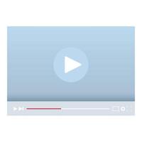 player is showing streaming bar and play button vector