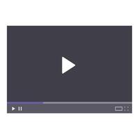 player showing streaming bar, play button, and progress bar vector