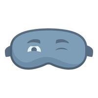 Funny sleeping mask winking and enjoying a restful night vector