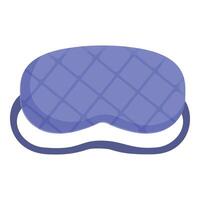 Soft fabric sleeping mask with elastic strap for blocking out light and getting good night sleep vector