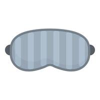 Grey sleeping mask with stripes for sleeping well and having sweet dreams vector