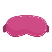 Pink sleeping mask, designed to block out light and promote restful sleep vector
