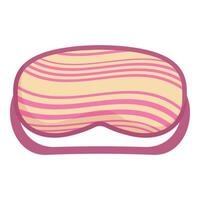 Pink and yellow sleeping mask for sleeping and dreaming vector