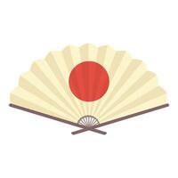Classic japanese fan with its instantly recognizable design vector