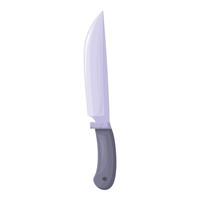 Large hunting knife pointing up with a black handle vector