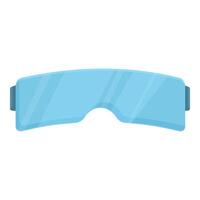 Virtual reality glasses simulating metaverse experience vector