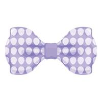 Purple bow tie with white polka dots providing a touch of whimsy and elegance vector
