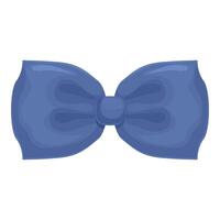 Elegant blue bow tie adding a touch of sophistication to formal wear vector