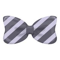 Striped bow tie adding a touch of elegance and style to formal wear vector