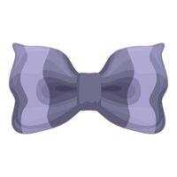 Purple striped bow tie adding a touch of elegance and style vector