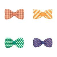 Set of elegant bow ties illustration vector