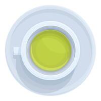 Cup of green tea, perfect for a refreshing break vector