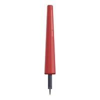 Red pen tool is standing on white background vector