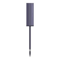 Closed bottle of nail polish with thin brush applicator for applying manicures and pedicures vector