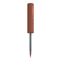 Awl with wooden handle is piercing something with its sharp tip vector