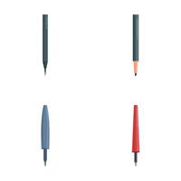 Set of various graphic design markers isolated vector