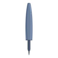 Grey marker pen is standing in center on white background vector