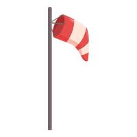 Windsock is indicating the current wind conditions vector