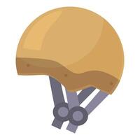 Old military helmet protecting from head injury vector