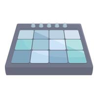 Professional digital launchpad for music composing vector